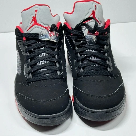 Air Jordan 5 Retro Low Alternate 90 Black Gym Red Men's Size 12 - 819171-001 - Picture 8 of 8